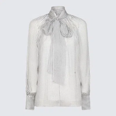 Givenchy Ecru Silk Shirt In Gray
