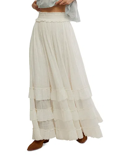 Free People Brynn Maxi Skirt In White
