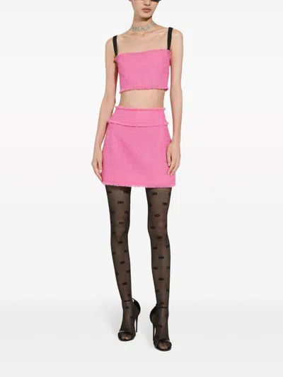 Dolce & Gabbana Wool Blend Mini Skirt