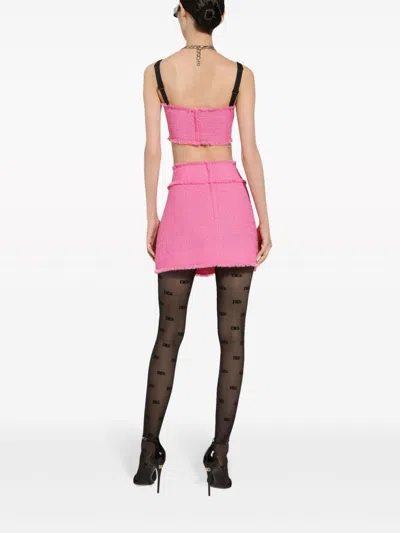 Dolce & Gabbana Wool Blend Mini Skirt