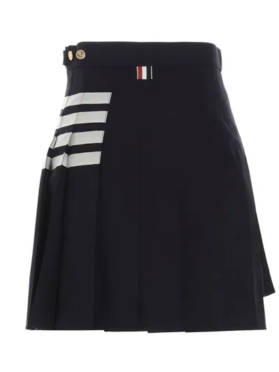 Thom Browne '4 Bar' Skirt In Black