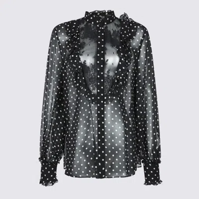 Valentino Women Polka Dot Silk Shirt