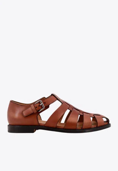 Church's Fisherman Leather Sandals In Brown