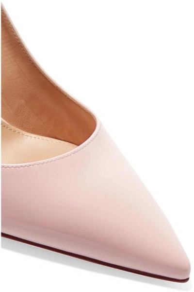 Shop Gianvito Rossi 85 Patent-leather Pumps In Baby Pink