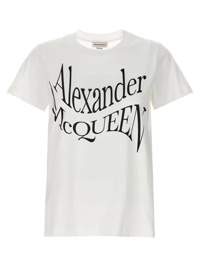 Alexander Mcqueen Alexander Mc Queen Logo Print T Shirt In White