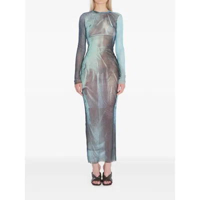 Jean Paul Gaultier Water Print Maxi Dress