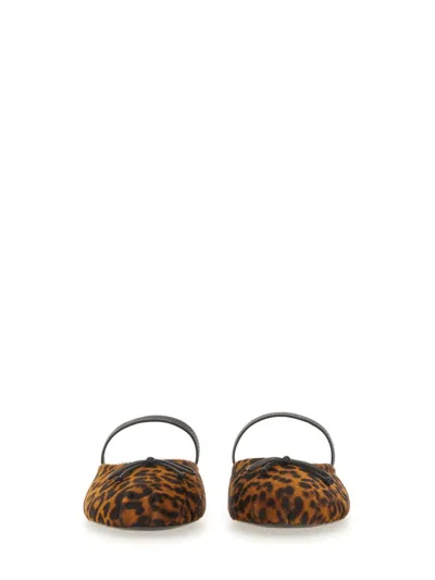 Stuart Weitzman Ballerina Mule First Bow In Brown