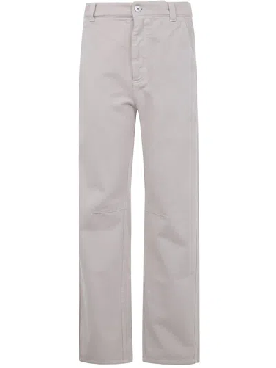 Brunello Cucinelli Straight Leg Trousers With Pockets In Gray