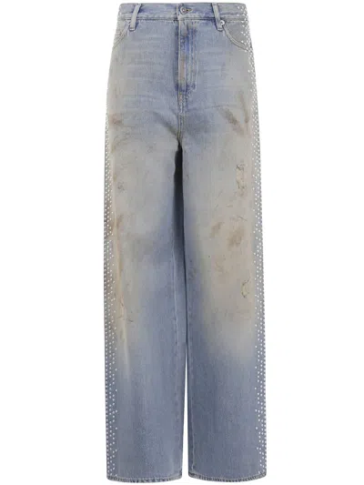 Golden Goose Distressed-effect Jeans In Blue