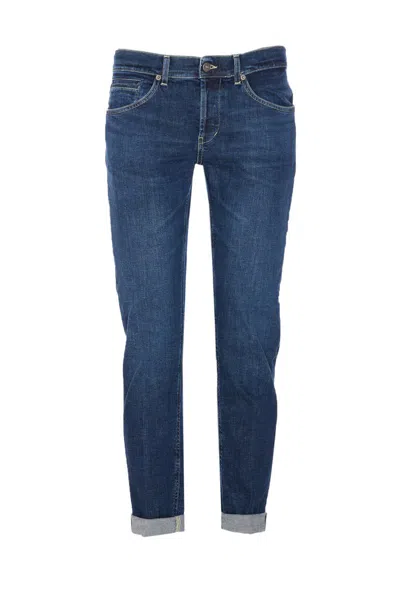Dondup Slim-cut Low-rise Jeans In Blue