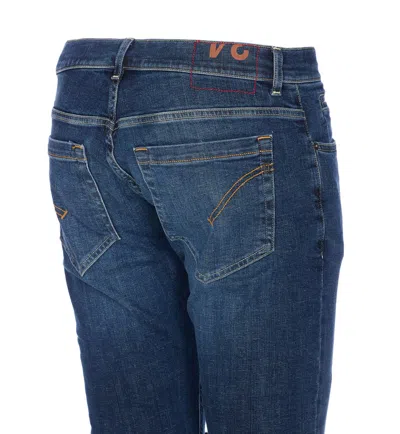 Dondup Slim-cut Low-rise Jeans In Blue