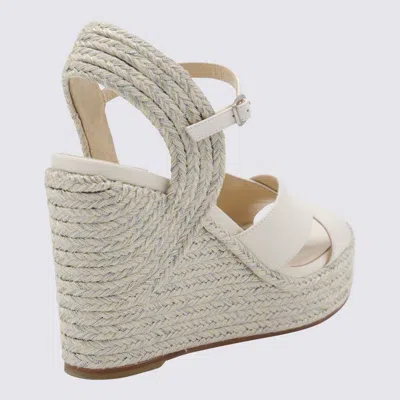 Jimmy Choo 100mm Dellena 100 Cross-strap Espadrilles In White