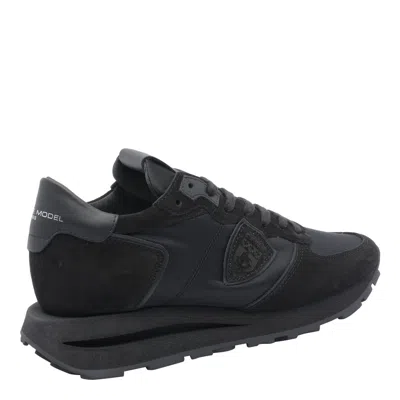 Philippe Model Baskets Bi Matière In Black