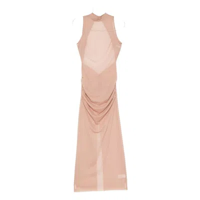 Sir Gathered-detail Mock-neck Maxi Dress