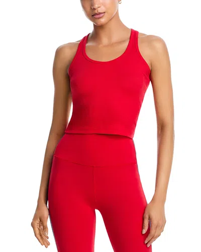 Splits59 Ashby Rib Crop Tank Pirate Red