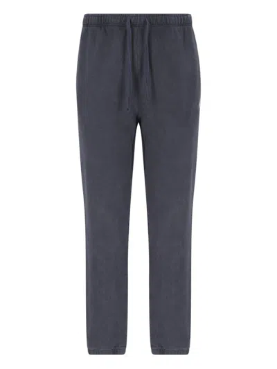 Polo Ralph Lauren Pony Embroidered Drawstring Track Pants In Gray