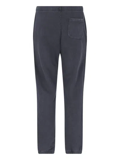Polo Ralph Lauren Pony Embroidered Drawstring Track Pants In Gray