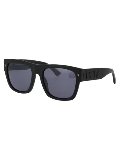 Dsquared2 Mtblkpall Acetate Sunglasses In Black