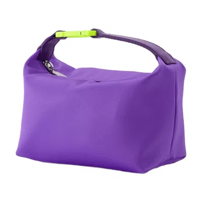 Eéra Violet Mini Moon Satin Tote Bag In Purple