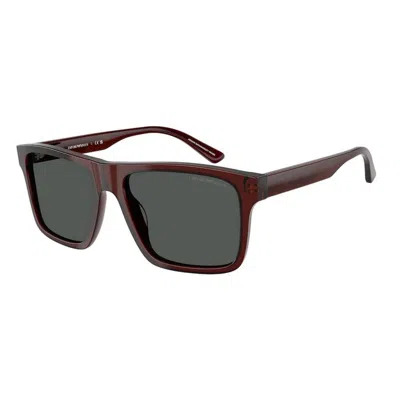 Emporio Armani Full Frame Sunglasses In Red