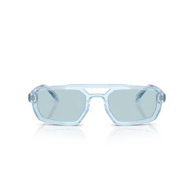 Emporio Armani Geometric-frame Sunglasses In Blue