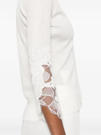 Ermanno Scervino Cotton Cardigan In White