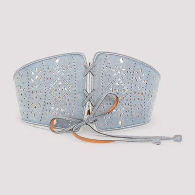 Ermanno Scervino Denim Corset With Laces