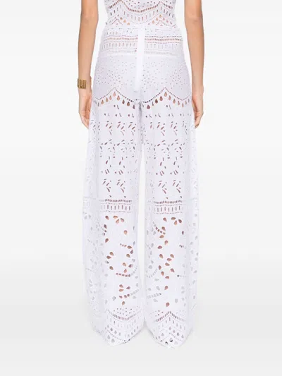 Ermanno Scervino Lace Trousers In White