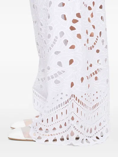 Ermanno Scervino Lace Trousers In White