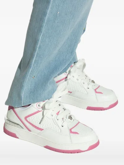 Versace Biggie Basket Sneakers In White