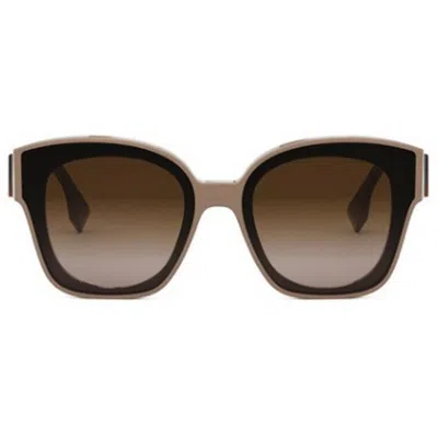 Fendi First Gradient Acetate Cat-eye Sunglasses In Brown