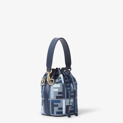 Fendi Mini Mon Tresor Denim Ricamo F