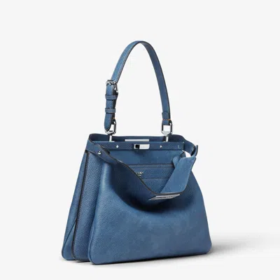 Fendi Peekaboo Soft M Cuoio Romano D In Blue
