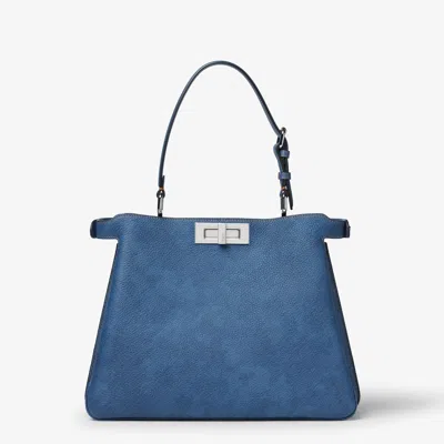 Fendi Peekaboo Soft M Cuoio Romano D In Blue
