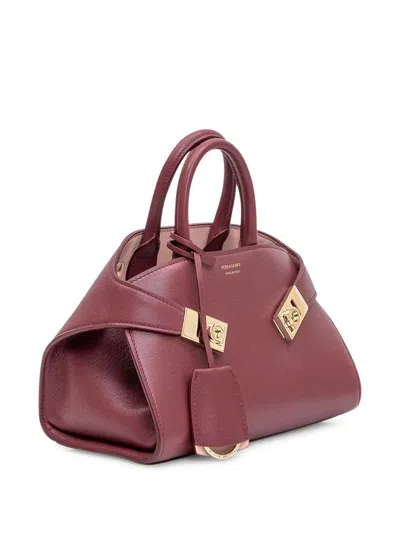 Ferragamo Bolso Hug Mini Granate