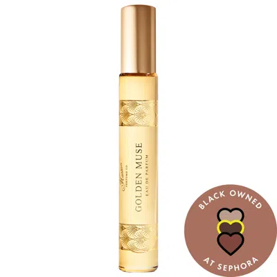Harlem Perfume Co. Golden Muse Eau De Parfum Travel Spray With Vanilla And Coconut .30 Oz/10 ml Eau De Parfum Spray