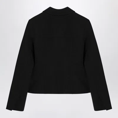 Ganni Crepe Jacket With Back Seam Detailing
