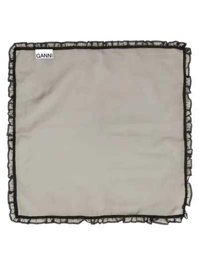 Ganni Scarf With Ruffle