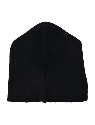 Ganni Wool Balaclava In Black