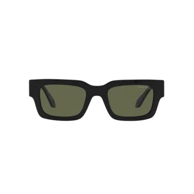 Giorgio Armani Rectangle-frame Tinted-lenses Sunglasses In Black