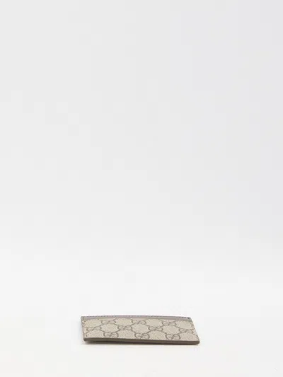 Gucci Men Gg Supreme Fabric Card Holder In Multi