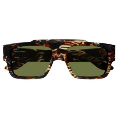 Gucci Eyewear Rectangular Frame Sunglasses In Multi