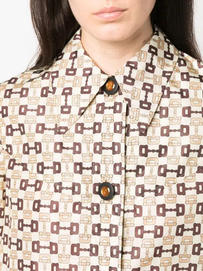 Gucci Horsebit Print Coat