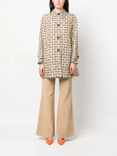 Gucci Horsebit Print Coat