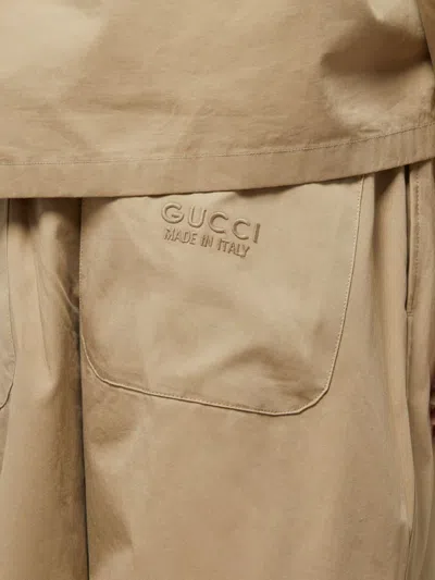 Gucci Jogginghose Mit Logo-stickerei In Brown