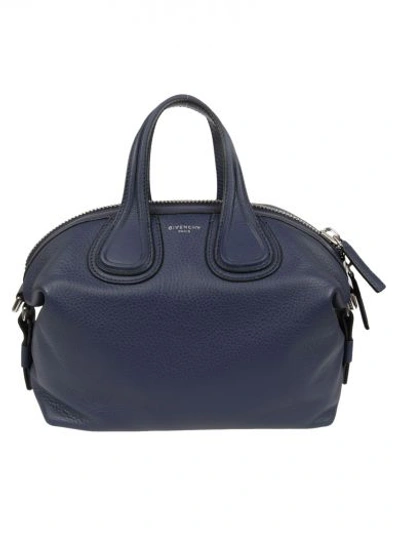 Shop Givenchy Nightingale Tote In Blu Notte