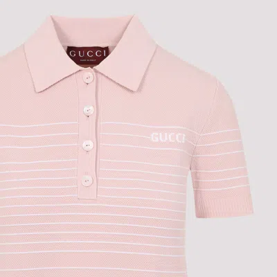 Gucci Compact Mini Polo Dress In Pink