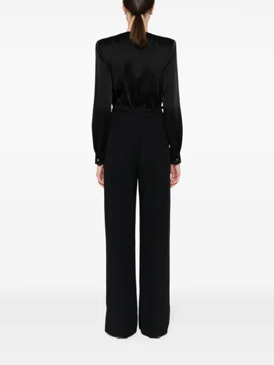 Gucci Viscose Jumpsuit With Belt In Black