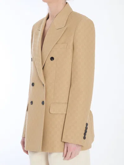 Gucci Wool And Silk Double-breasted Jacket