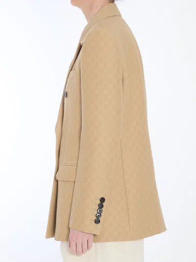 Gucci Wool And Silk Double-breasted Jacket